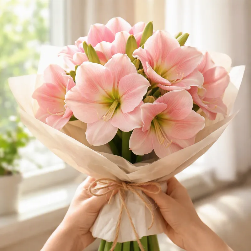 Amaryllis rosa - immagine 3