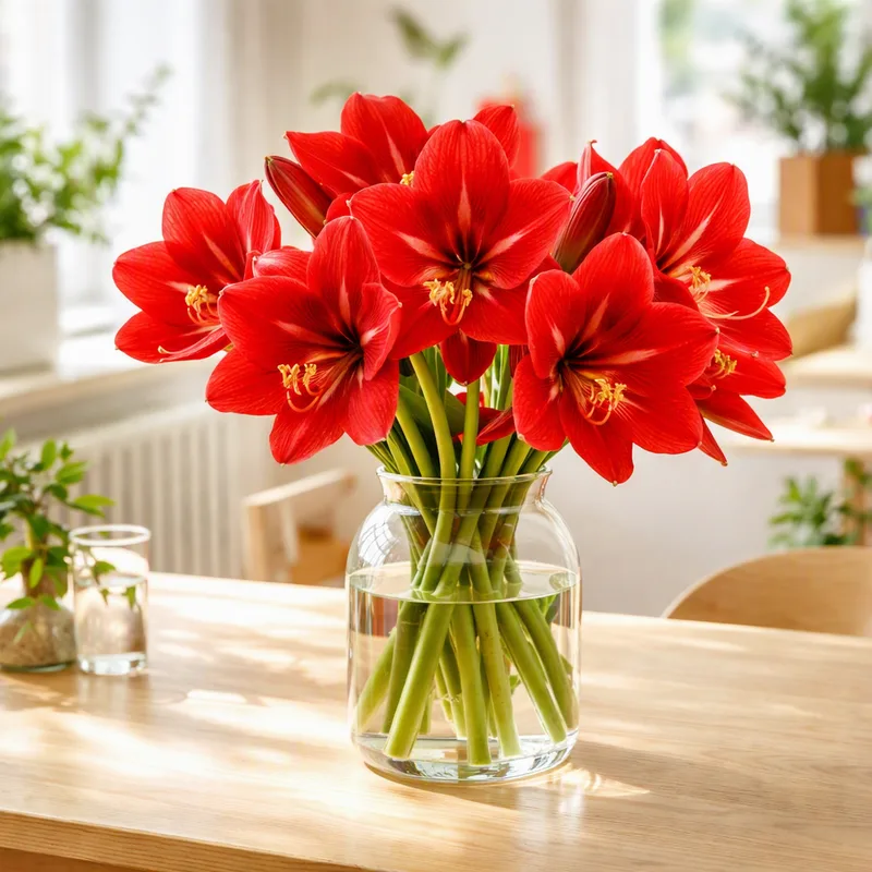 Amaryllis rosso - immagine 2