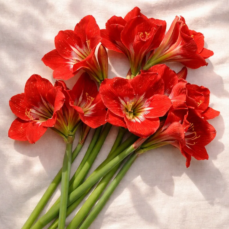 Amaryllis rosso - immagine 4