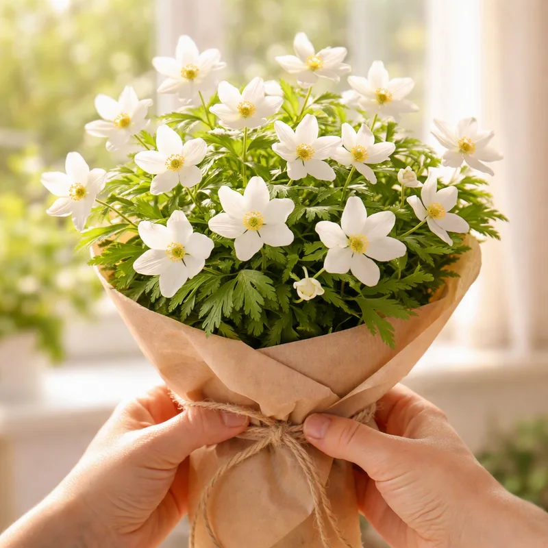 Anemone dei boschi bianco - immagine 3