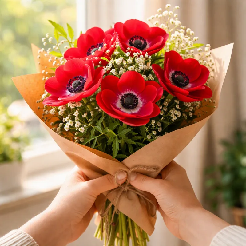 Anemone rosso - immagine 3
