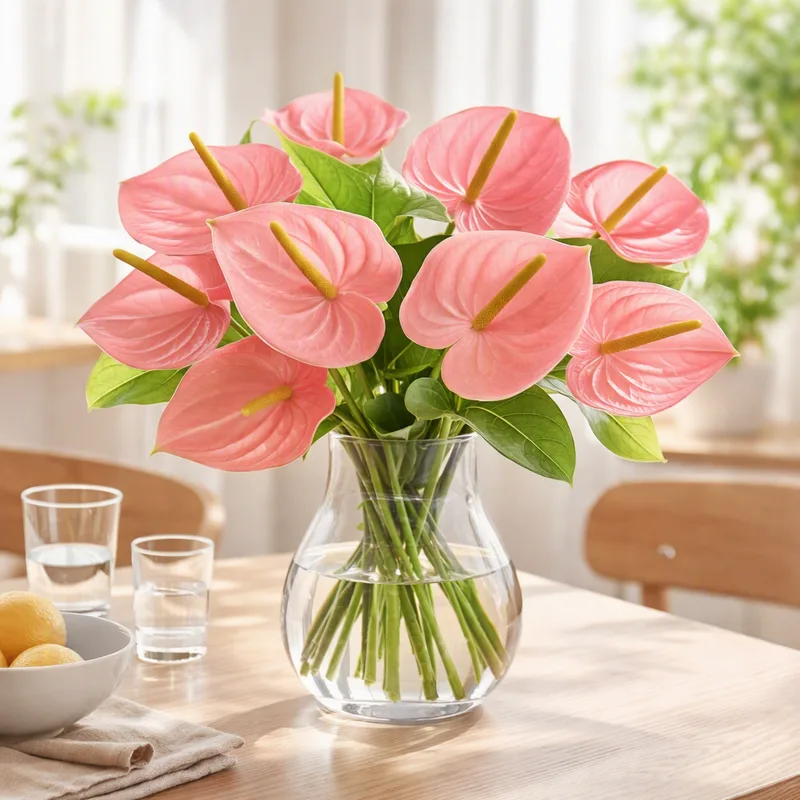 Anthurium (Fiore Fiamma) - Rosa - immagine 2