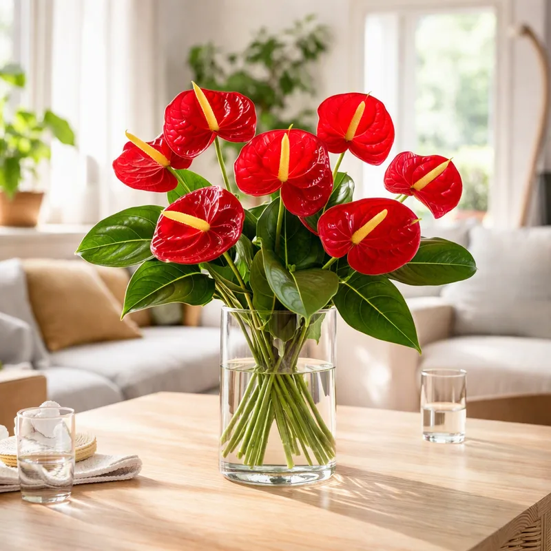 Anthurium rosso (Fiore fiamma) - immagine 2