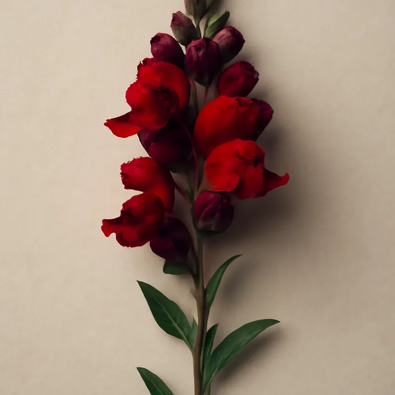 Bocca di leone rossa