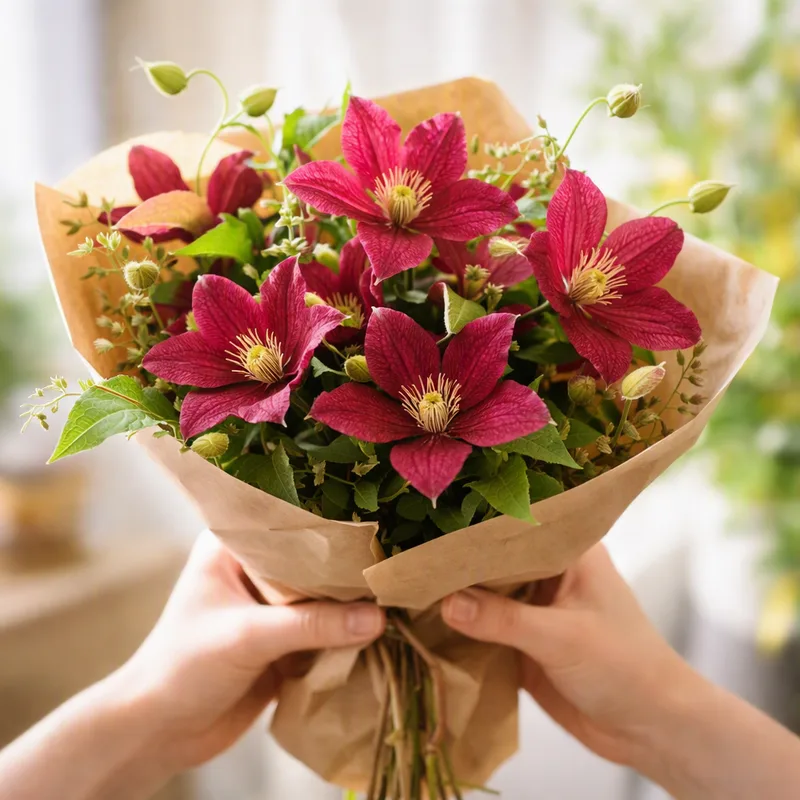 Clematis rosso - immagine 3