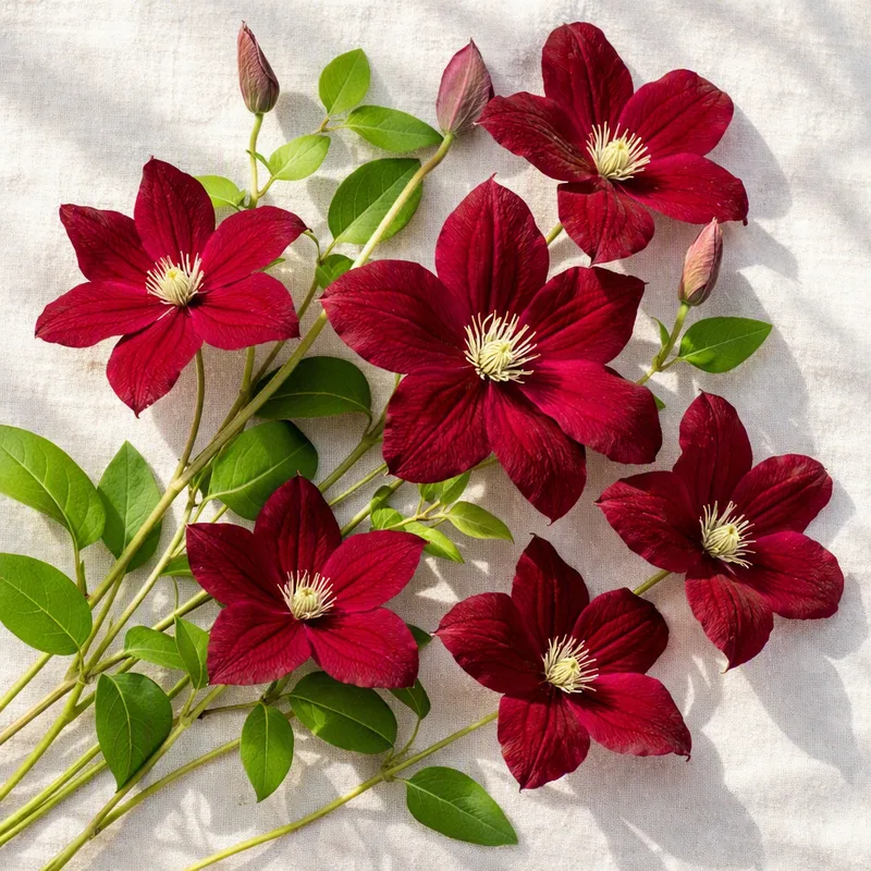 Clematis rosso - immagine 4