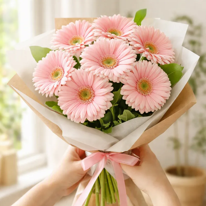 Gerbera rosa - immagine 3