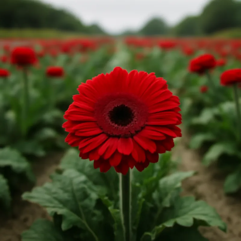 Gerbera rossa - immagine 4