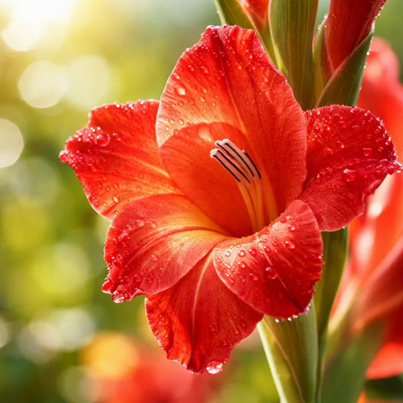 Gladiolo rosso - immagine 1