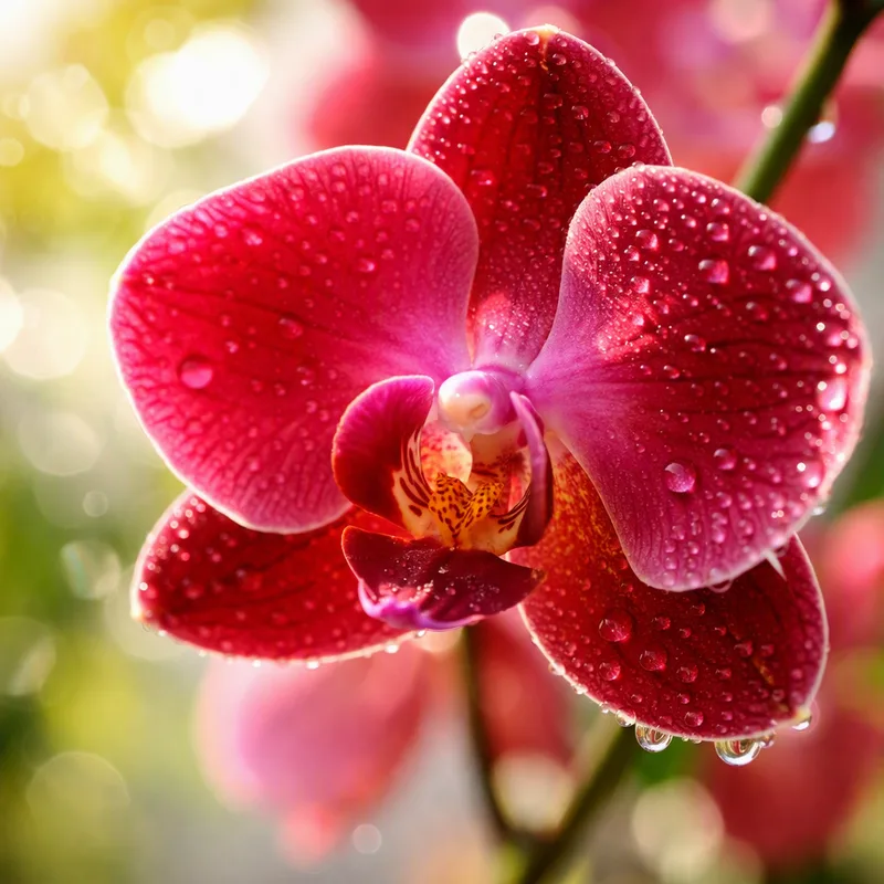 Orchidea farfalla rossa - immagine 1