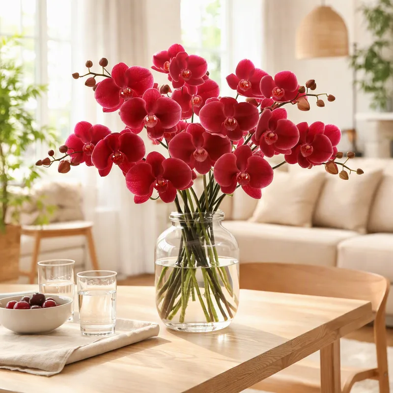 Orchidea farfalla rossa - immagine 2