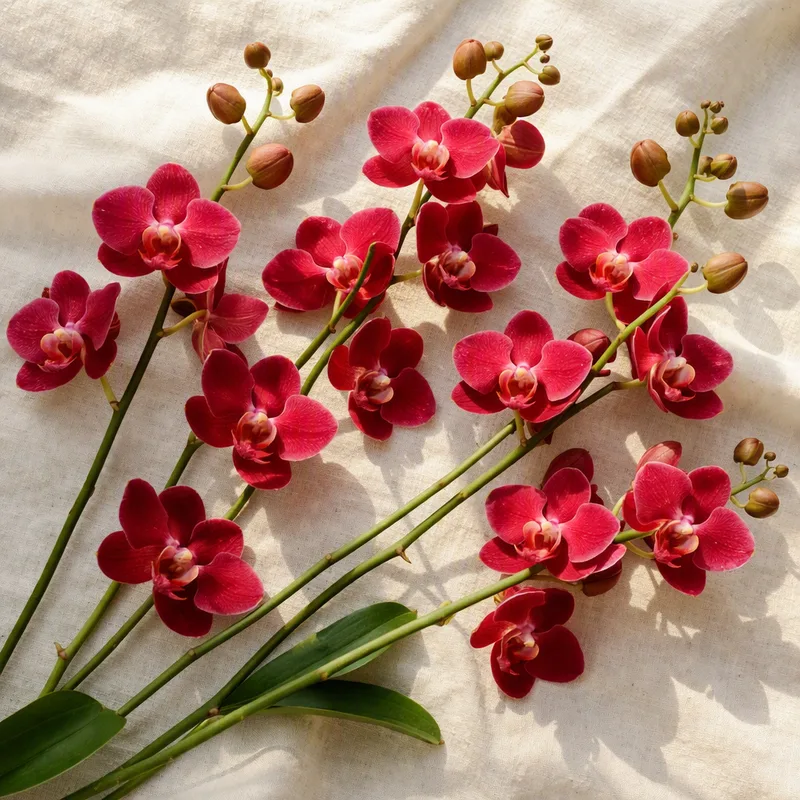 Orchidea farfalla rossa - immagine 4
