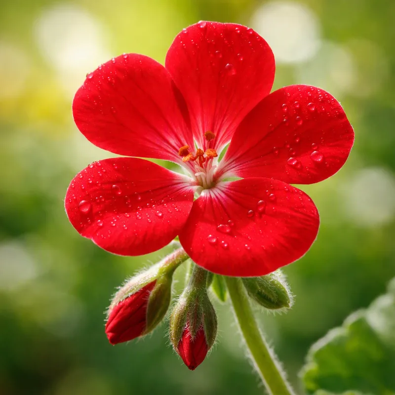Pelargonio rosso