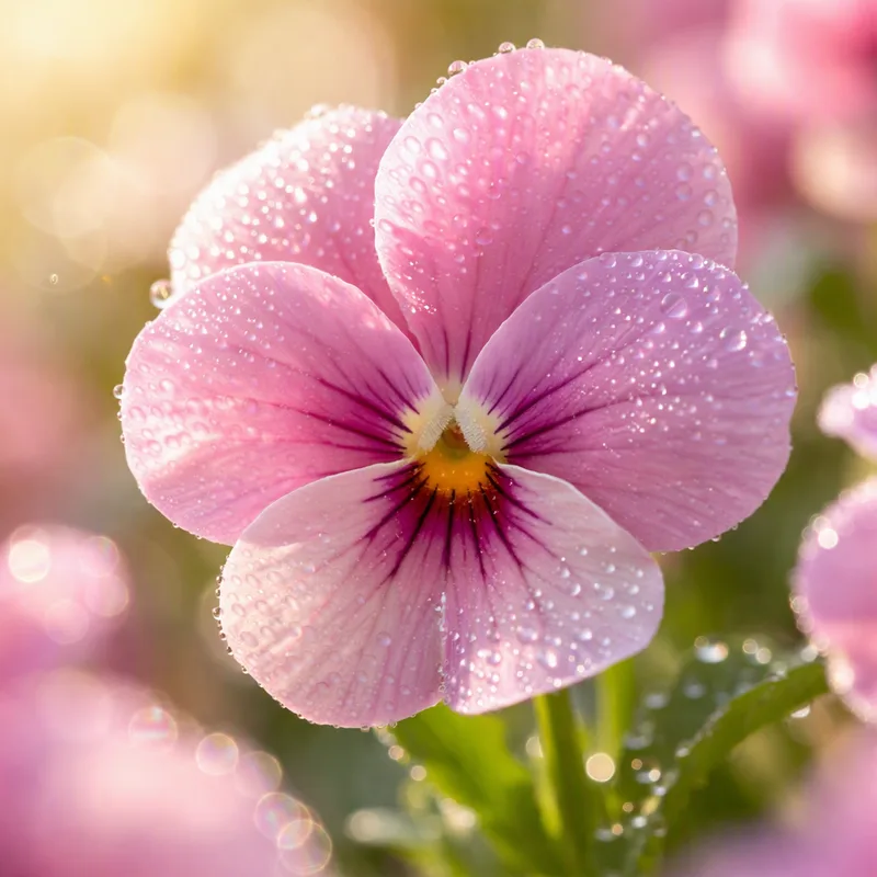 Viola del pensiero rosa - immagine 1
