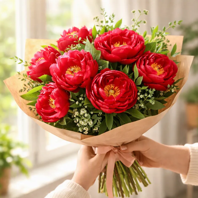 Peonia rossa - immagine 3