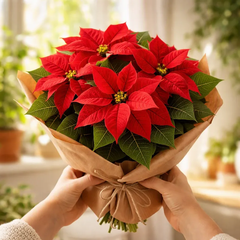 Stella di Natale rossa - immagine 3