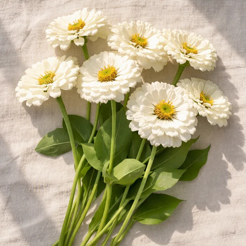 Zinnia bianca - immagine 4