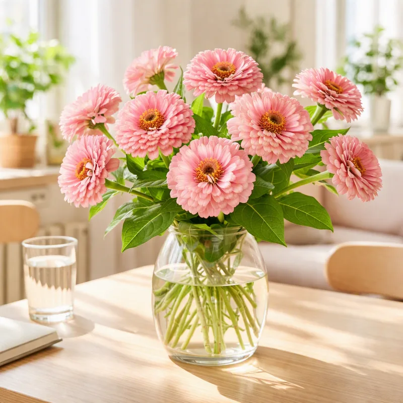 Zinnia rosa - immagine 2
