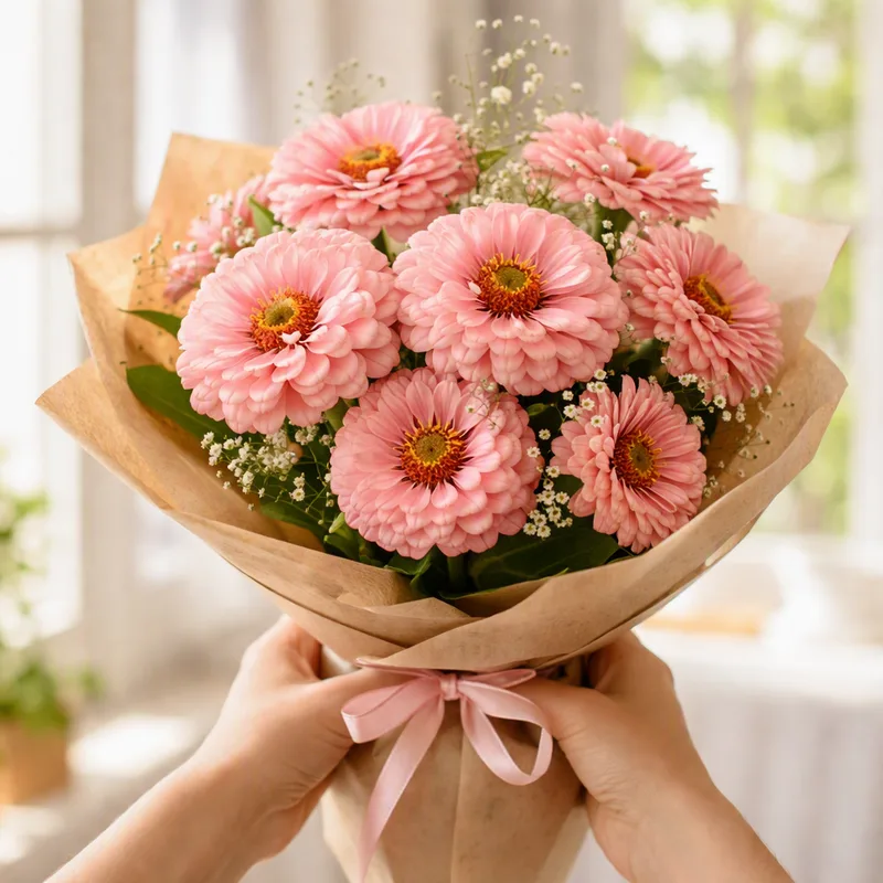 Zinnia rosa - immagine 3