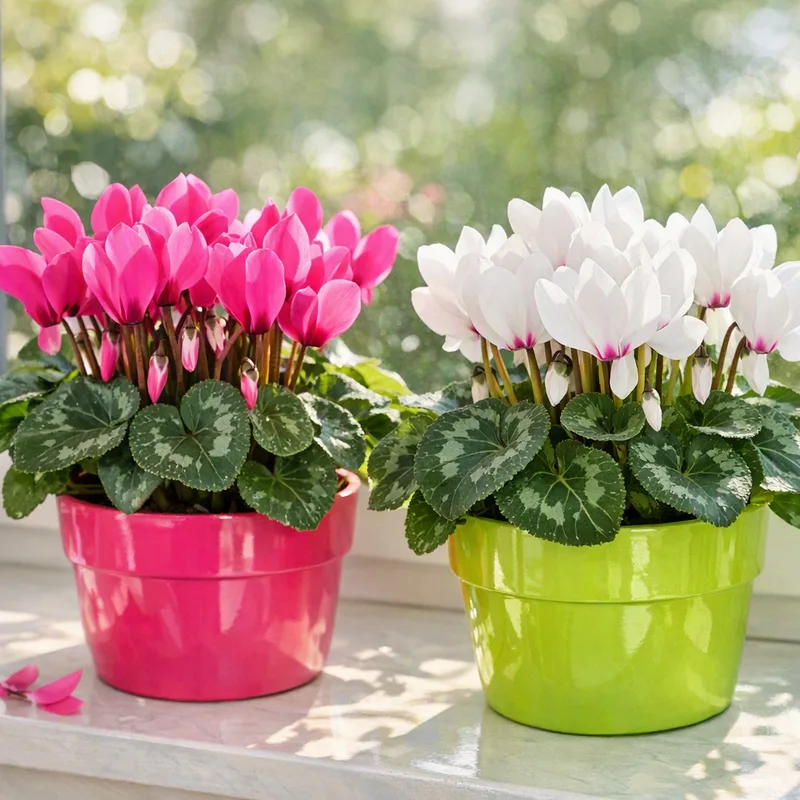 Ciclamino in vaso, elegante fiore da interno
