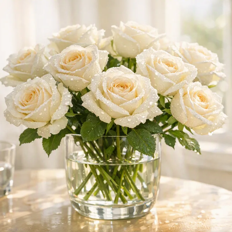 Rose bianche, simbolo di rispetto e quiete